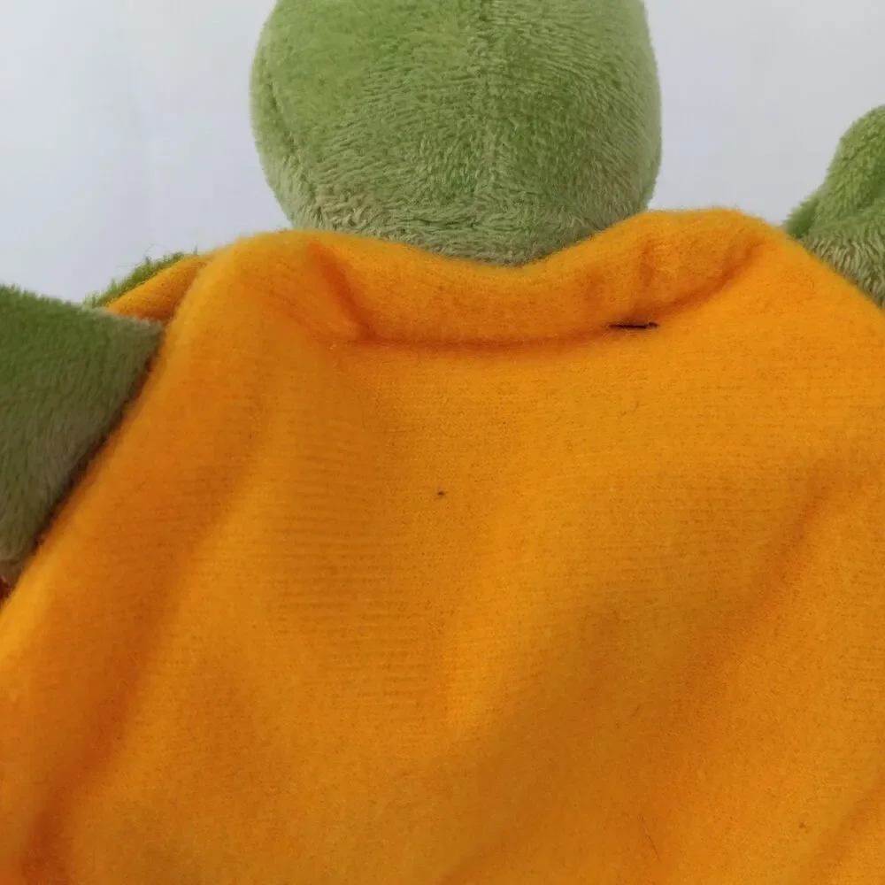 Beleduc Green Turtle Tortoise Hand Puppet Plush 10 inch Stuffed Animal Toy
